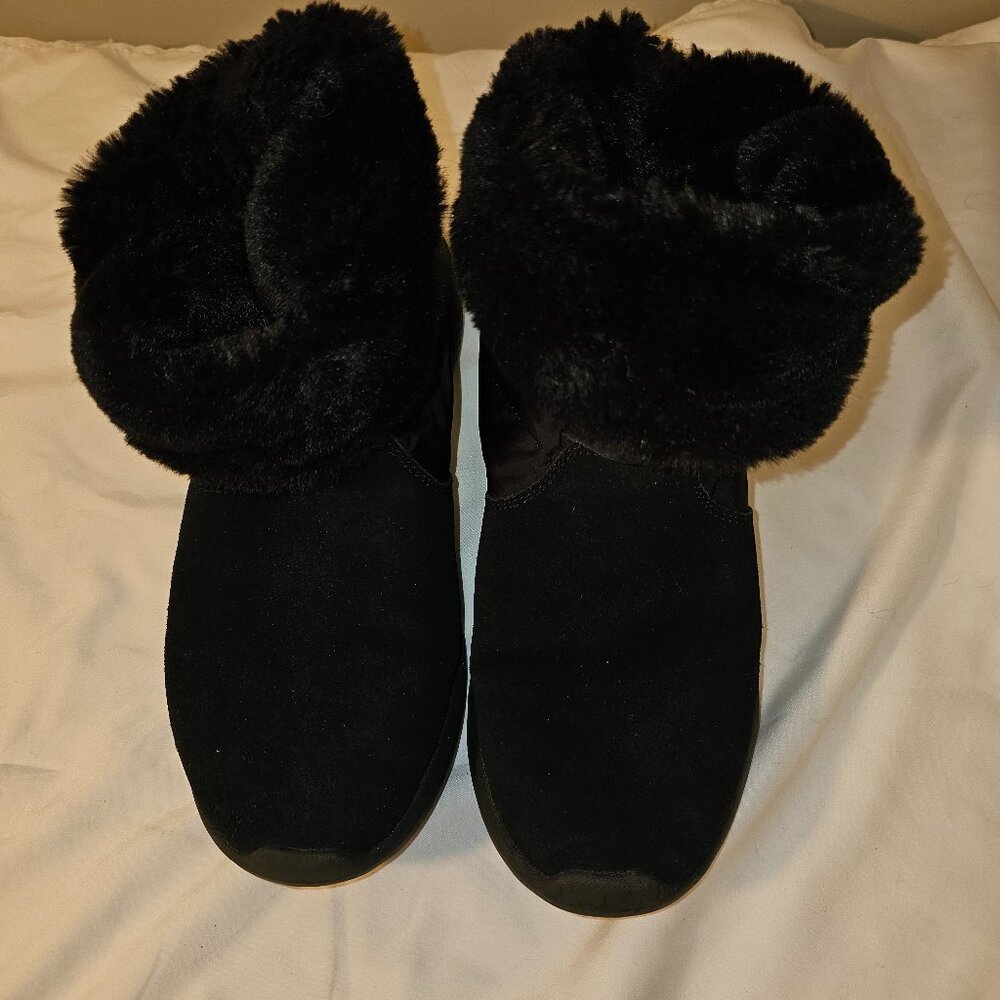 Sketchers Black Lined Boots US Size 8-1/2